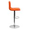 Emma and Oliver Coti Modern Channel Tufted Upholstered Height Adjustable Mid-Back Stool and Pedestal Base with Footrest